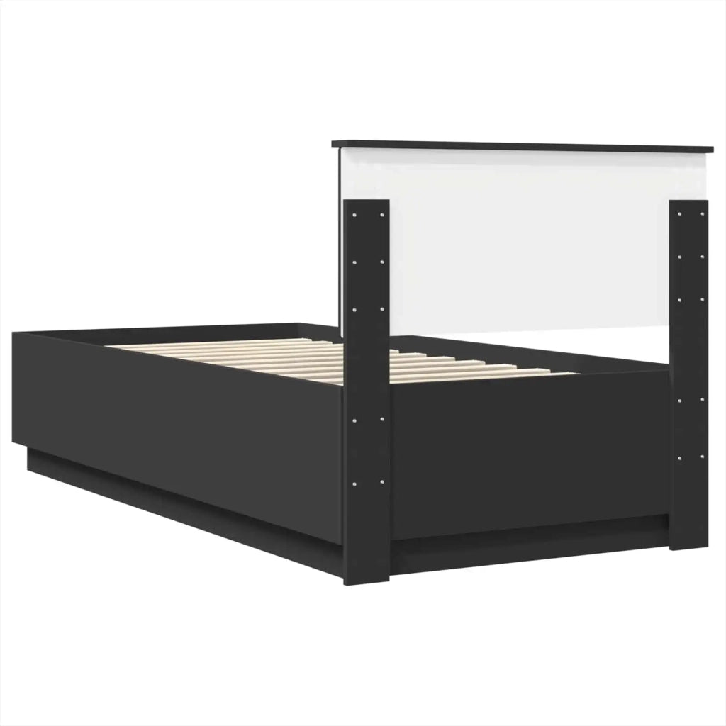 Struttura del letto Nero 90 x 200 cm Legno ingegnerizzato 3408209