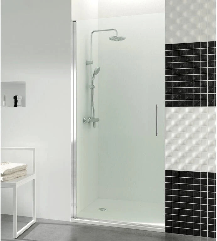 Box doccia frontale OPEN porta battente 70 cm (70,1-71,6) cromo lucido vetro frost