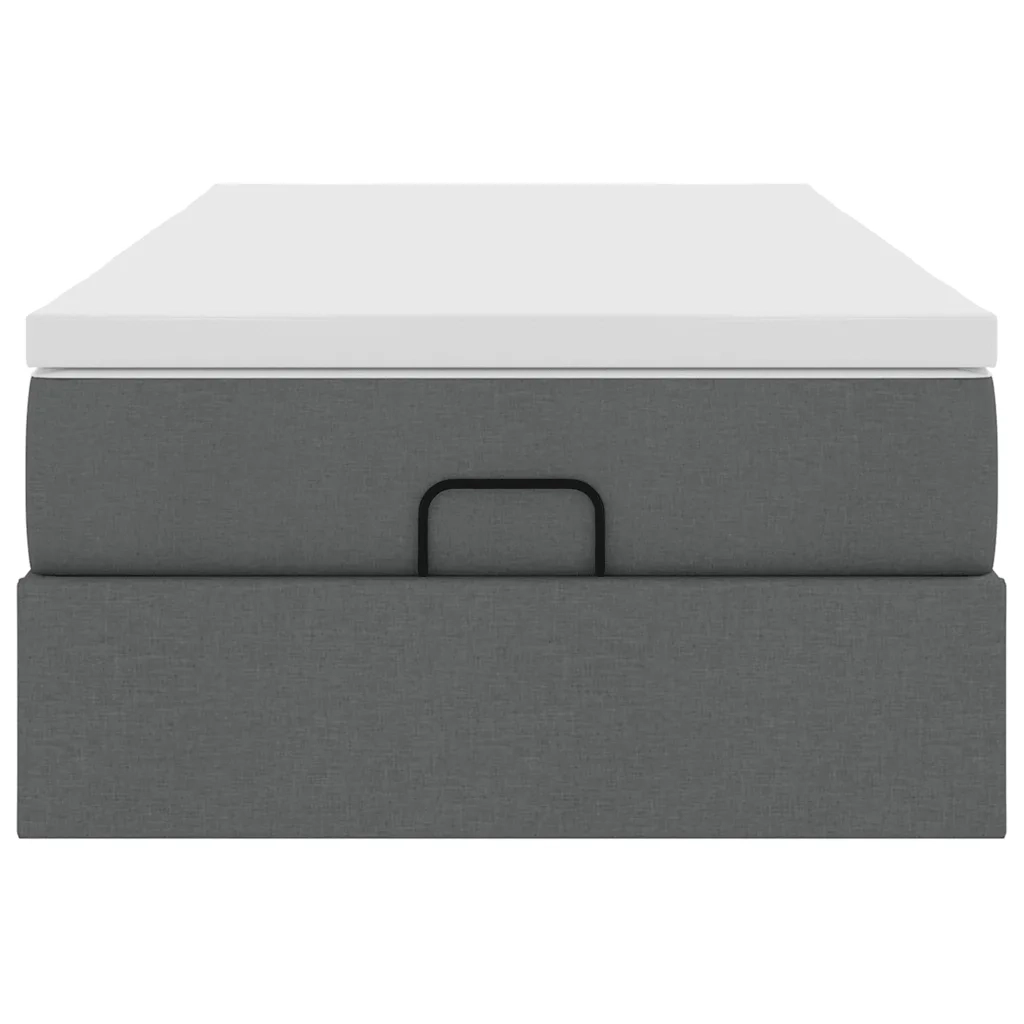 Struttura Letto Pouf con Materasso 100x200 cm in Tessuto 3311086