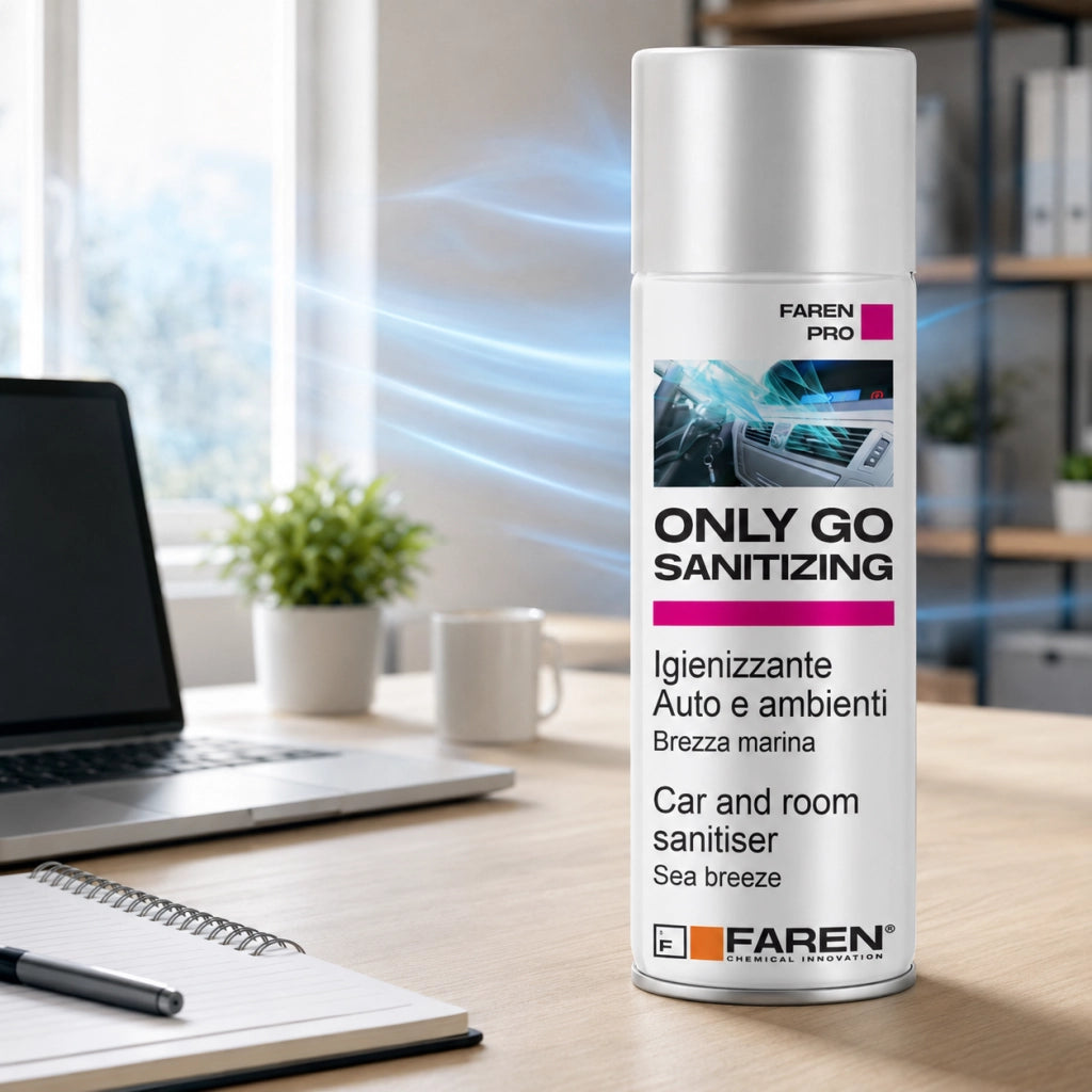 Faren only go sanitizing spray igienizzante per auto e ambienti 200 ml 2 pezzi