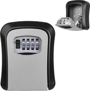 Safetta da parete, combinazione da esterno, combinazione acqua resistente e sicura, cassaforte da esterno per garage, scuola, anziani, ospiti, deposito - grigio