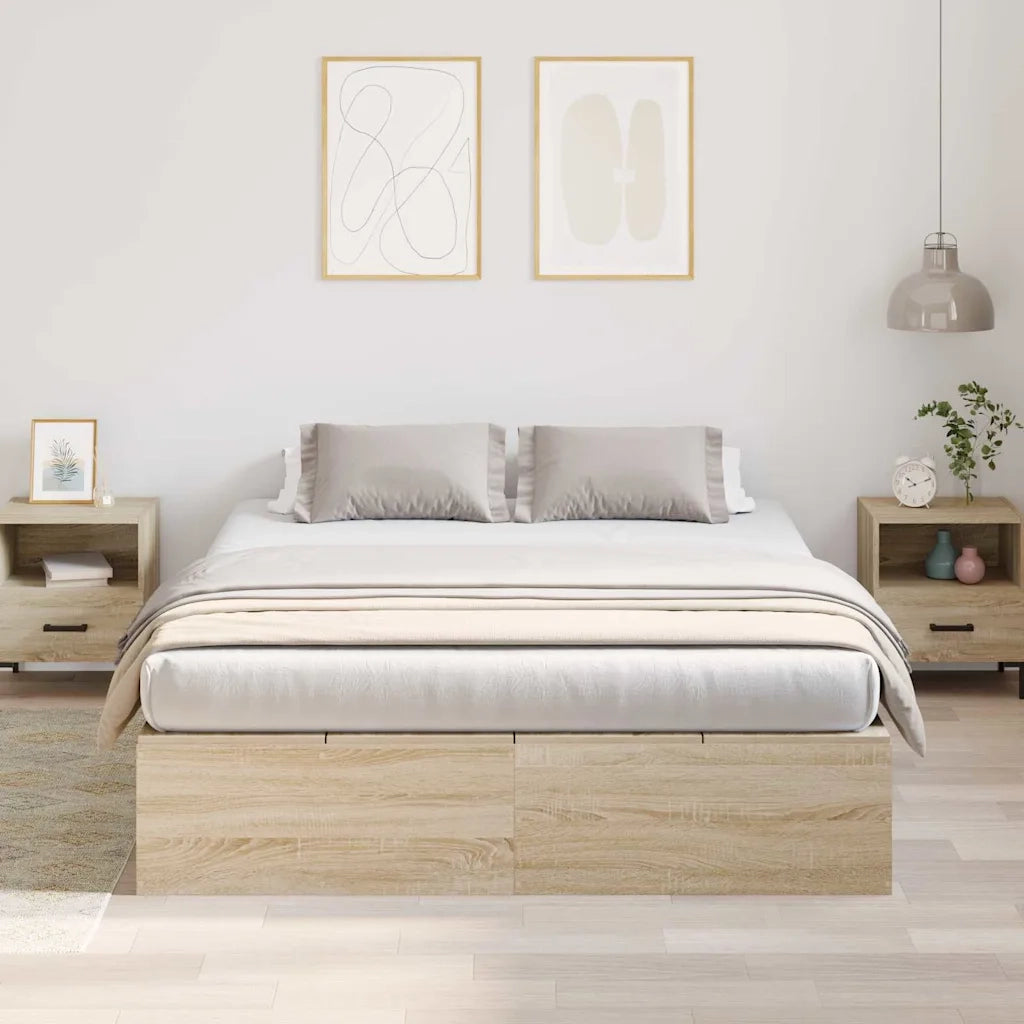 Struttura letto con contenitore Rovere Sonoma 150 x 200 cm 3335383