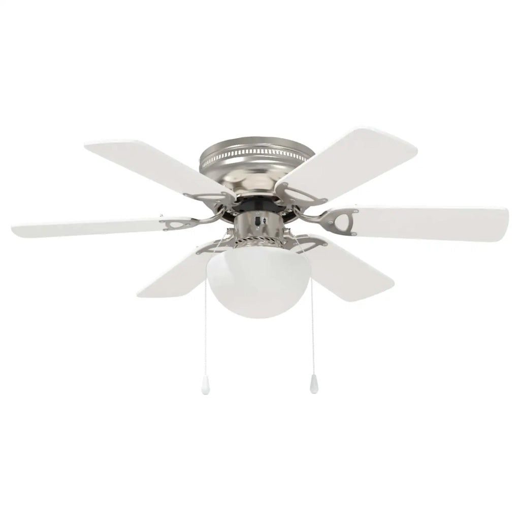 Ventilatore da soffitto con luce Ø 82 cm Bianco 42035660
