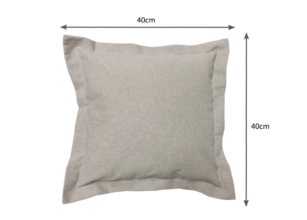 Federa Per Cuscino Arredo Casa Chiusura Zip Fodera Tinto Filo Tinta Unita SV - 40x40 - Grigio