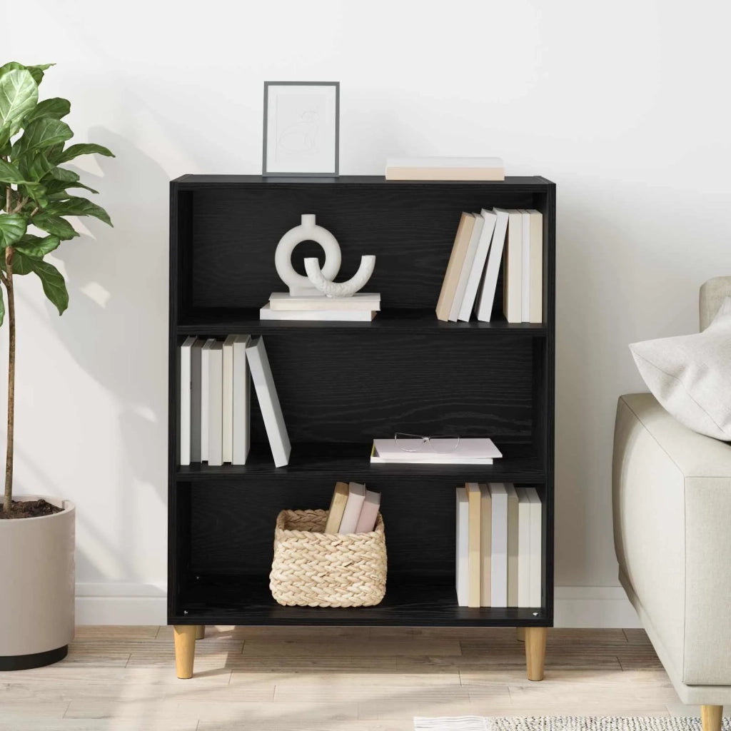 Credenza Rovere Nero 69,5 x 32,5 x 90 cm Legno multistrato 880703