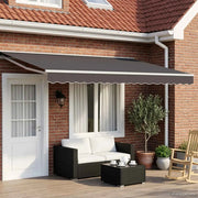 Cornice per Tenda Manuale con LED 4,5 × 3,5 m 3420670
