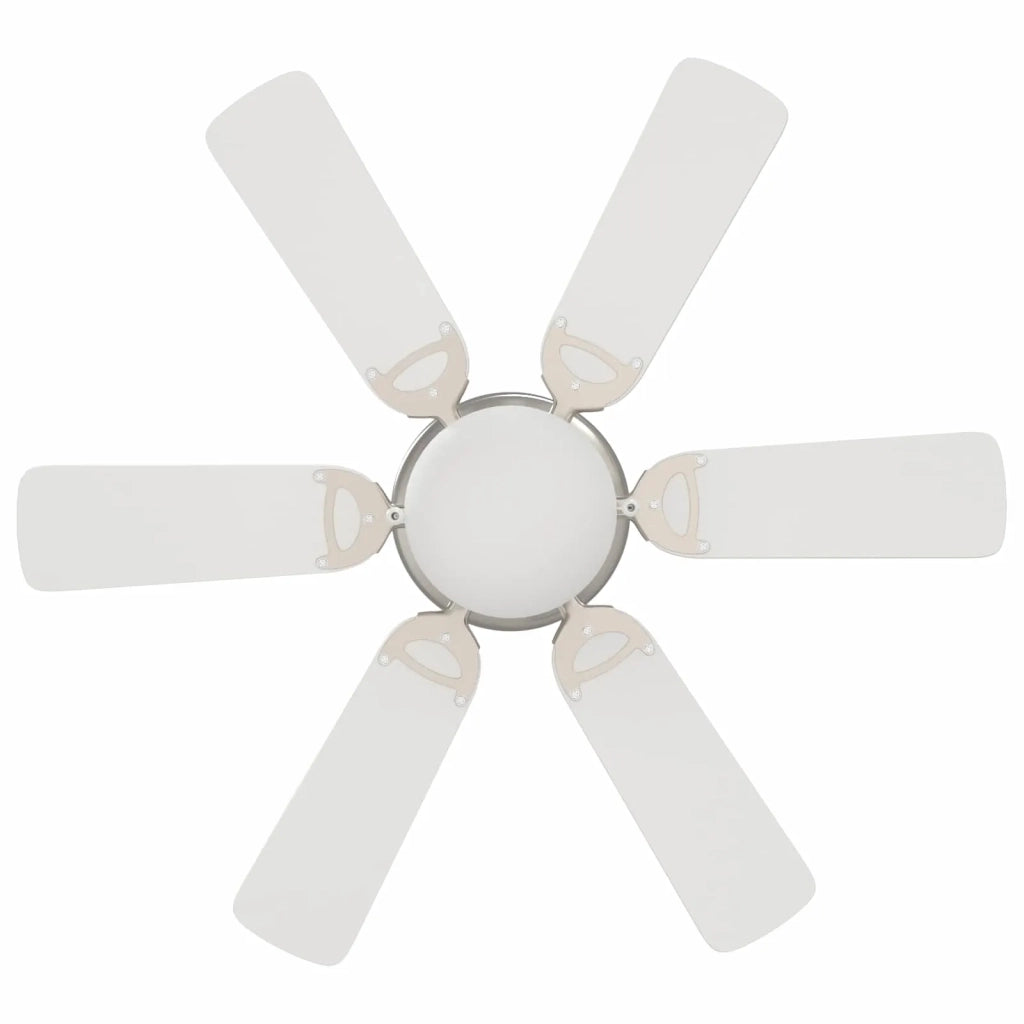 Ventilatore da soffitto con luce Ø 82 cm Bianco 42035660