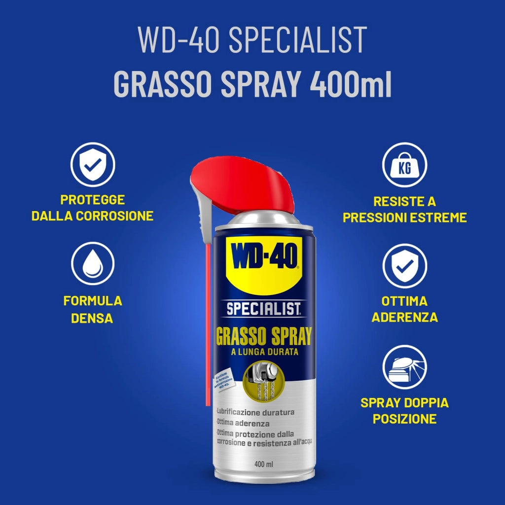 Grasso Lunga Durata Spray Wd 40 400 ml