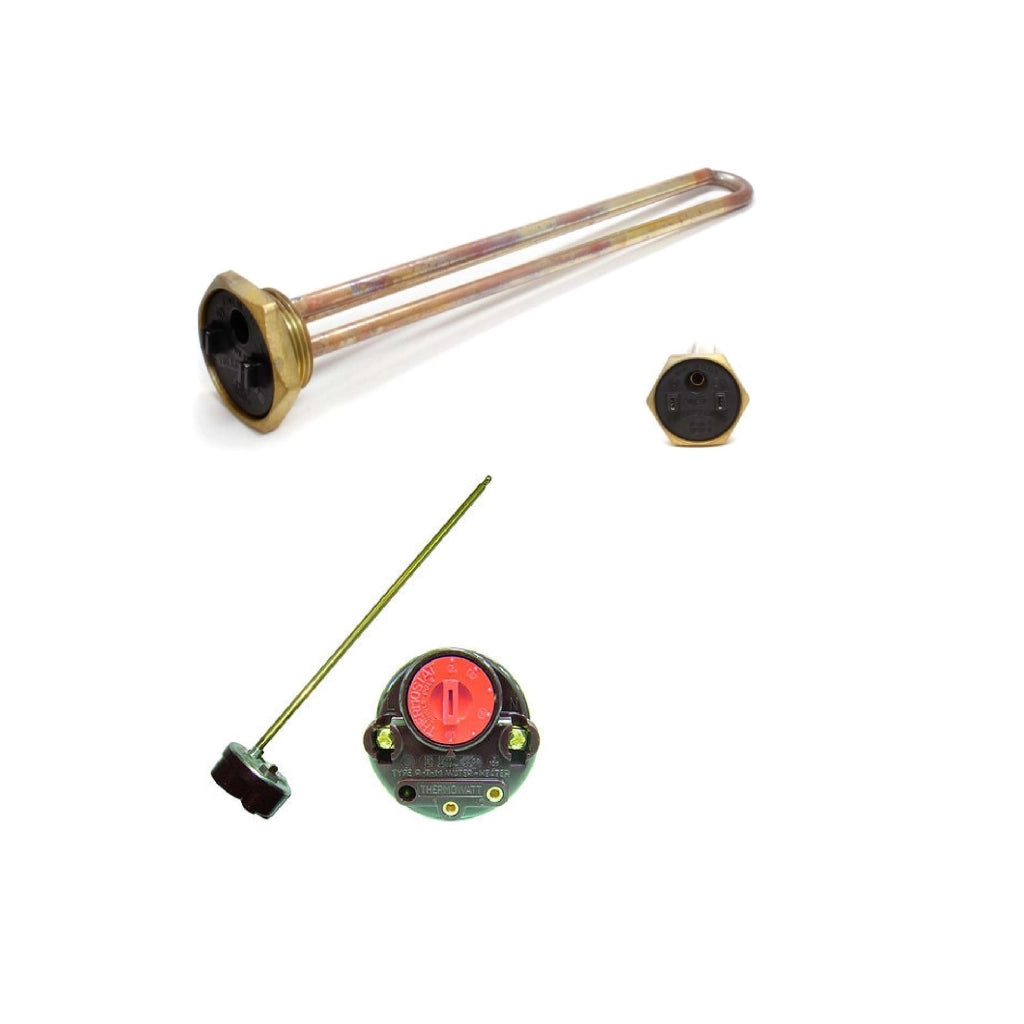 Kit resistenza a vite scaldabagno Thermowatt 1'1/4 attacco filettato termostato