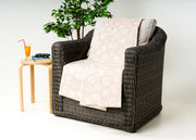 Telo Arredo Granfoulard Copritutto Cotone Made Italy Vari Disegni Arredatutto Copriletto Multiuso - 1 Piazza - Cuore Bianco