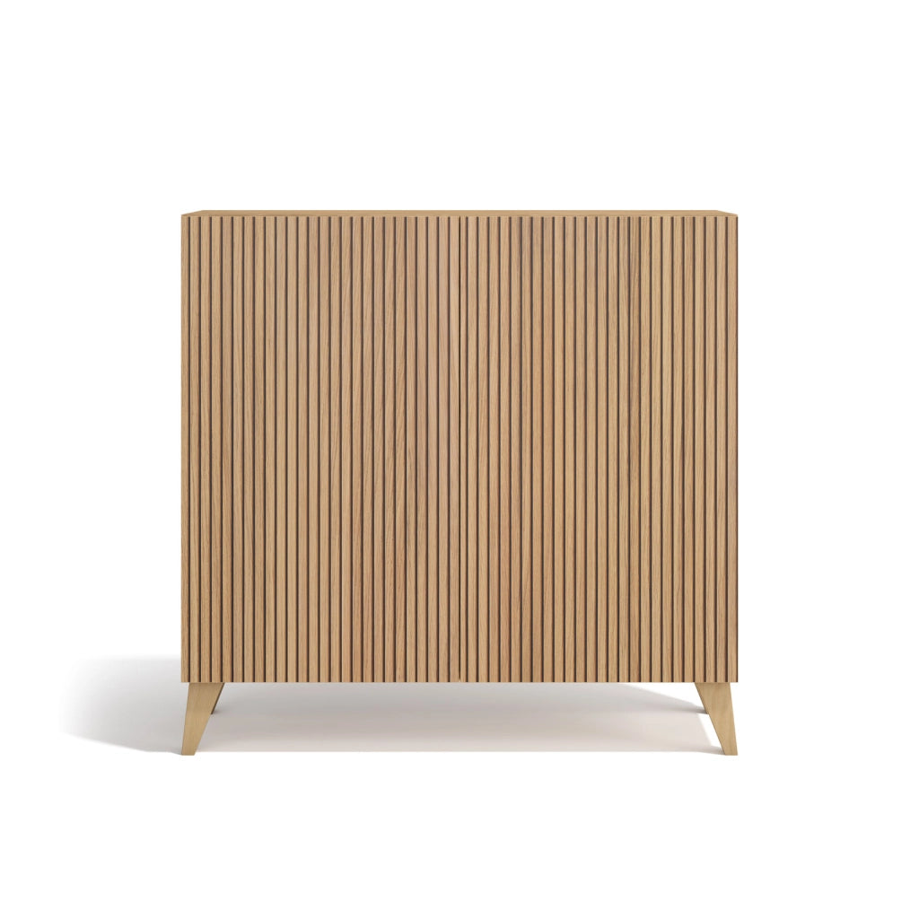 Scarpiera Herdasa effetto rovere dorato ante stampa doghe 90x90x27