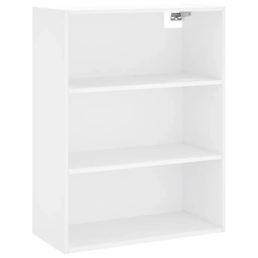 Credenza-Buffet-Armadio da cucina Bianca 69,5x34x180 cm in Legno Multistrato 974170