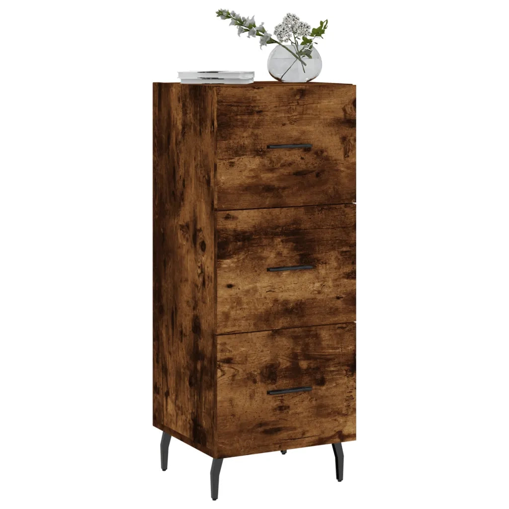Credenza-Buffet-Armadio da cucina Rovere Fumo 34,5x34x90 cm in Legno Multistrato 639704