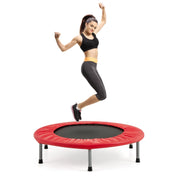 Trampolino pieghevole per bambini con carico massimo 150kg, Mini trampolino portatile per interno Rosso