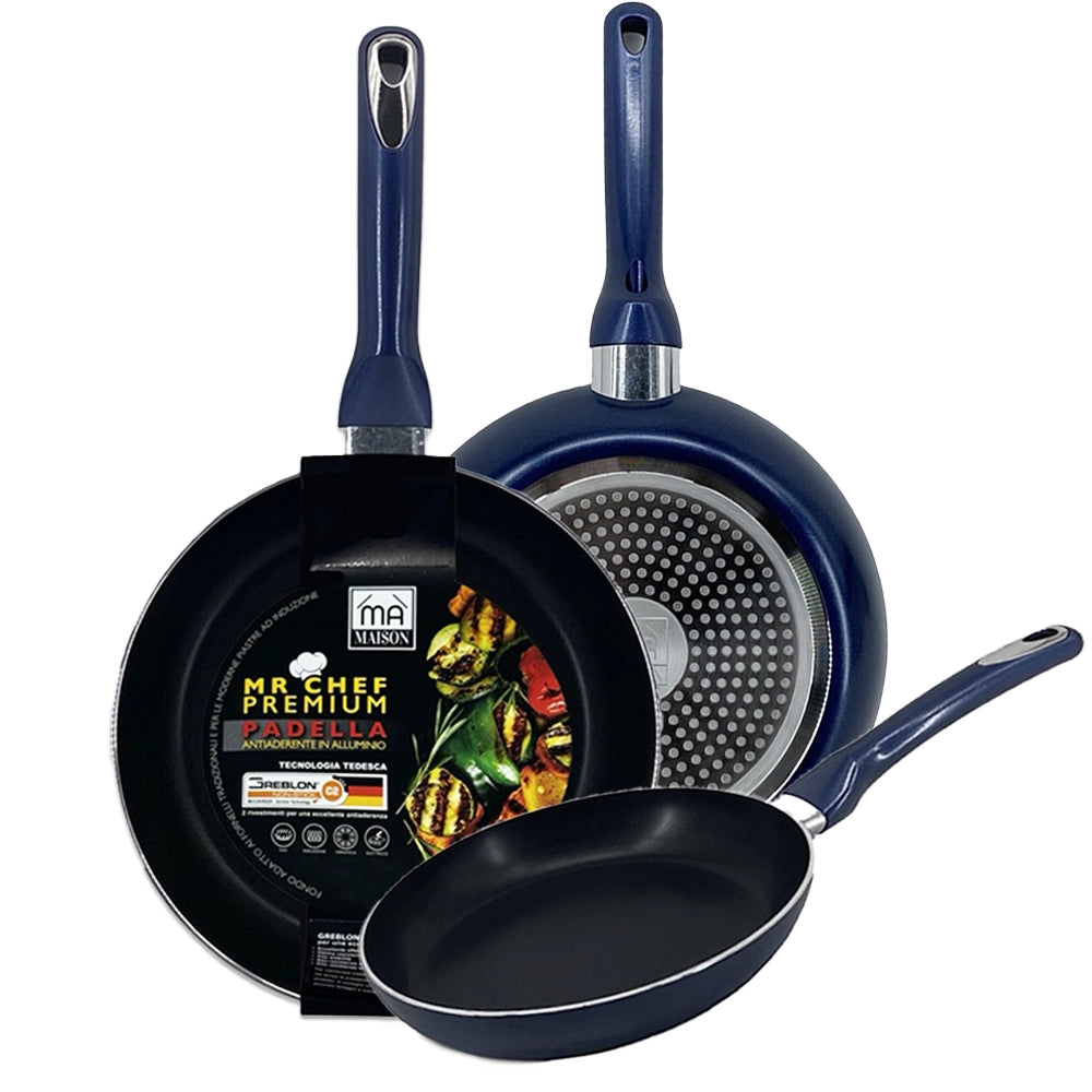 MA MAISON MR CHEF PREMIUM PADELLA CM.20 ANTIADERENTE IN ALLUMINIO CUCINA TRADIZIONALE E INDUZIONE