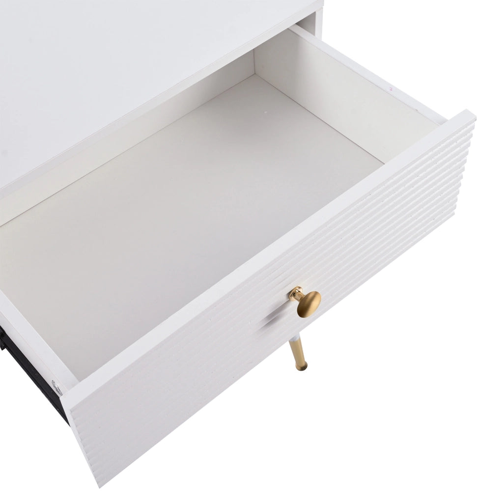 TOELETTA con specchio LED 100x40 cm Bianco