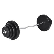 Set Bilanciere e Dischi 70 kg ¨C zephmum ¨C Nero, Acciaio e Plastica