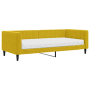 Divano letto | Sof¨¤ letto | Letto singolo con Materasso Giallo 90x200 cm in Velluto