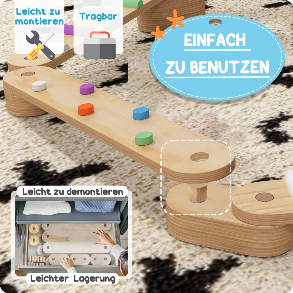 Set tavola equilibrio legno bambini ¨C Xylo ¨C 3-8 anni coordinazione gioco
