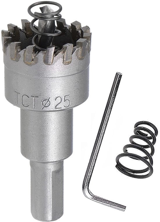 Taglieratrice per metallo pesante - Set di lame 15mm/50mm - Acciaio di alta qualità - Manicotto antisfregamento - Lame da taglio veloci - Finitura in acciaio inox - Taglieratrice per metallo