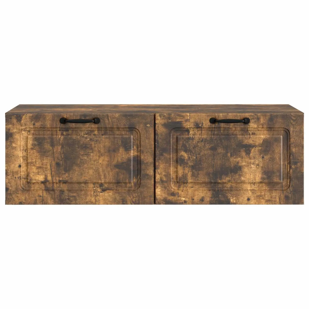 Mobile TV da Muro | Armadietto TV | Mobile Porta TV Rovere Fumo 98 x 41 x 30 cm