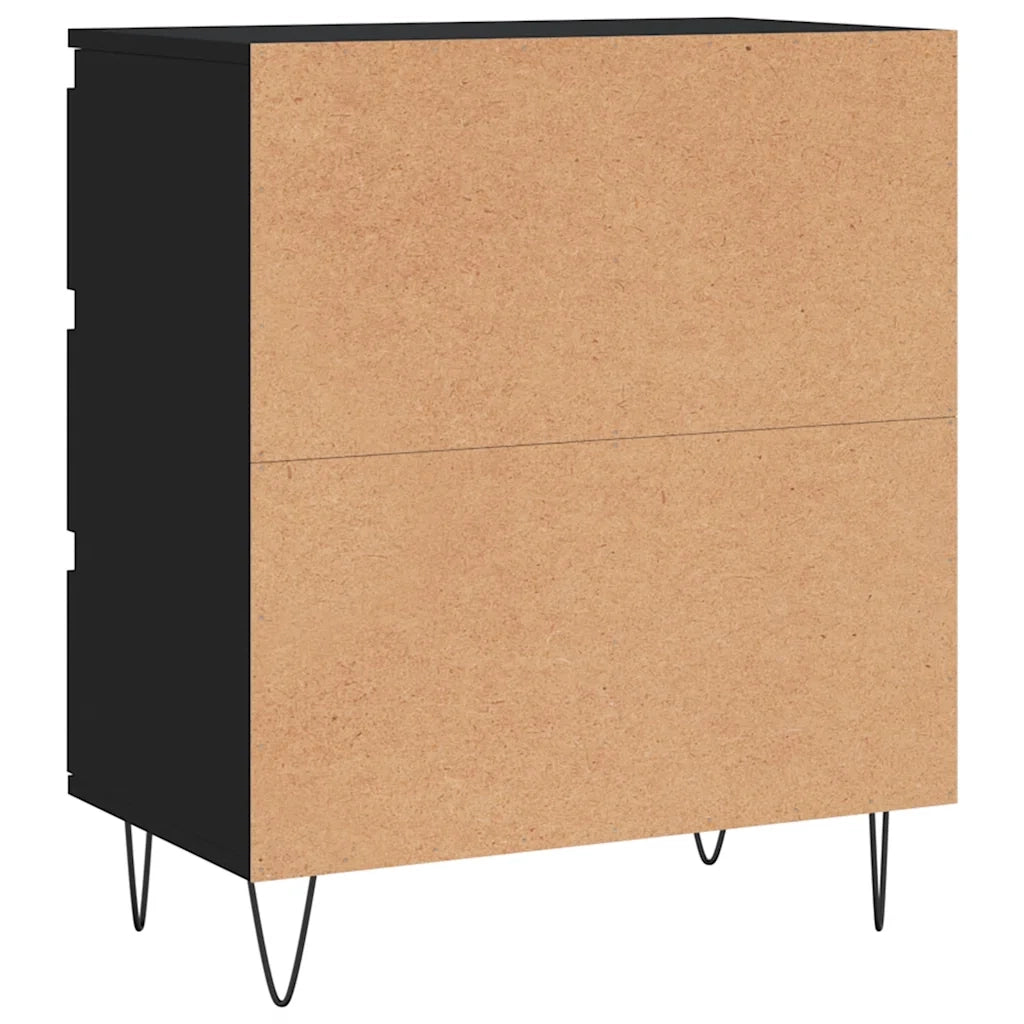 Credenza | Madia | Buffet da pranzo | Armadio da pranzo Nero 60x35x70 cm in Legno Multistrato