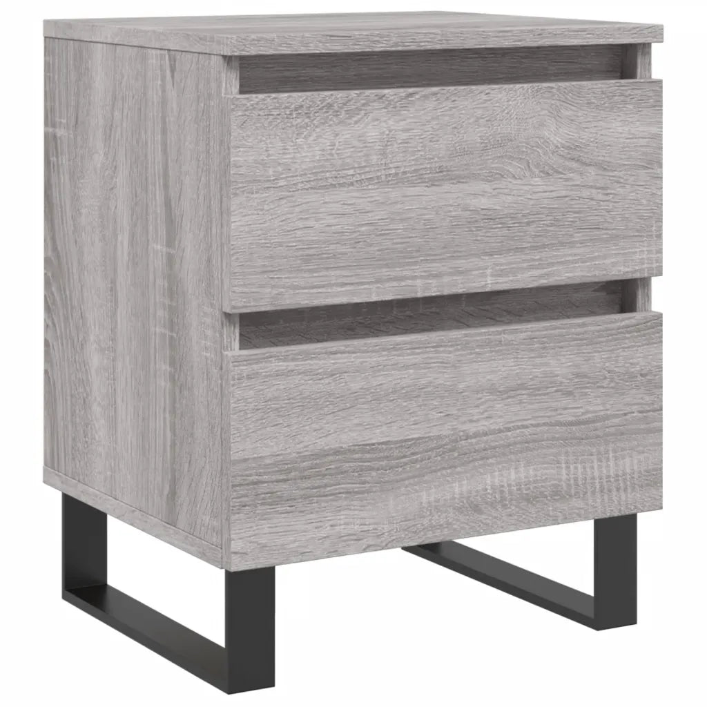 Comodino | Armadio da Notte | Mobiletto da notte Grigio Sonoma 40x35x50 cm in Legno Multistrato