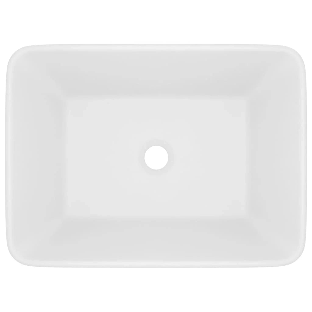 Lavandino da bagno rettangolare di lusso 41 x 30 cm in ceramica bianco opaco 02_0002784