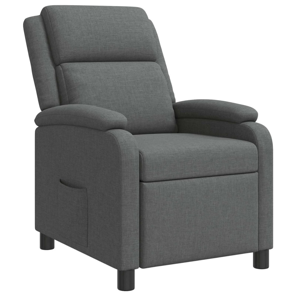 Poltrona reclinabile Grigio Scuro Tessuto 42034850