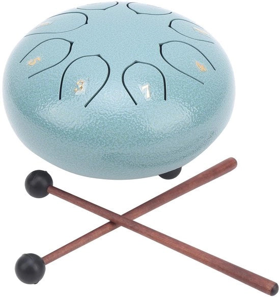 Tromba a Tamburo a 6 Pollici - 8 Note - Tamburo a Canna - Strumento a Percussione - Educazione Musicale - Terapia del Suono