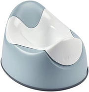 Pannello di allenamento, Pannello per allenare la igiene del bambino, ergonomico, con maniglie sulla seduta, anti-slip, igienico, facile da pulire, realizzato in Francia (Green Blue)