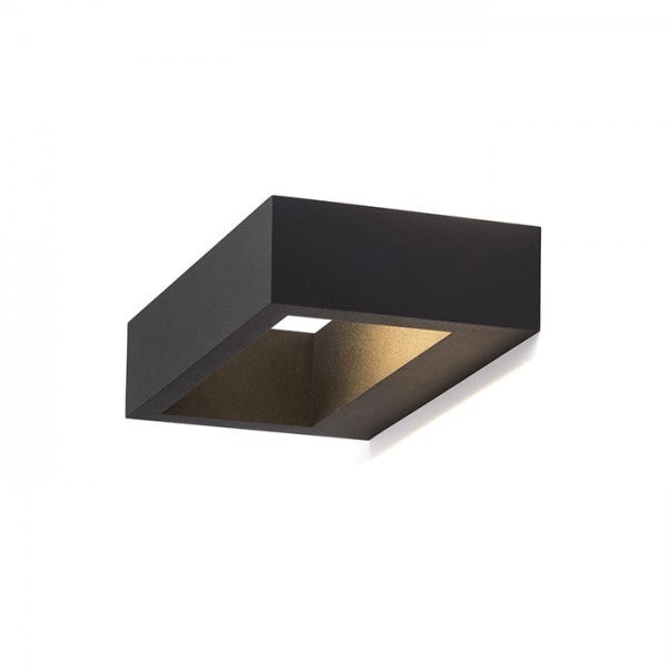 Faretto NEMAN da parete nero 230V LED 10W 3000K
