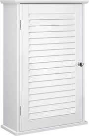 Cassettiera da soffitto - cassettiera per bagno - cassettiera per farmaci con pannelli regolabili in altezza - cassettiera per bagno con porta - in legno - bianca