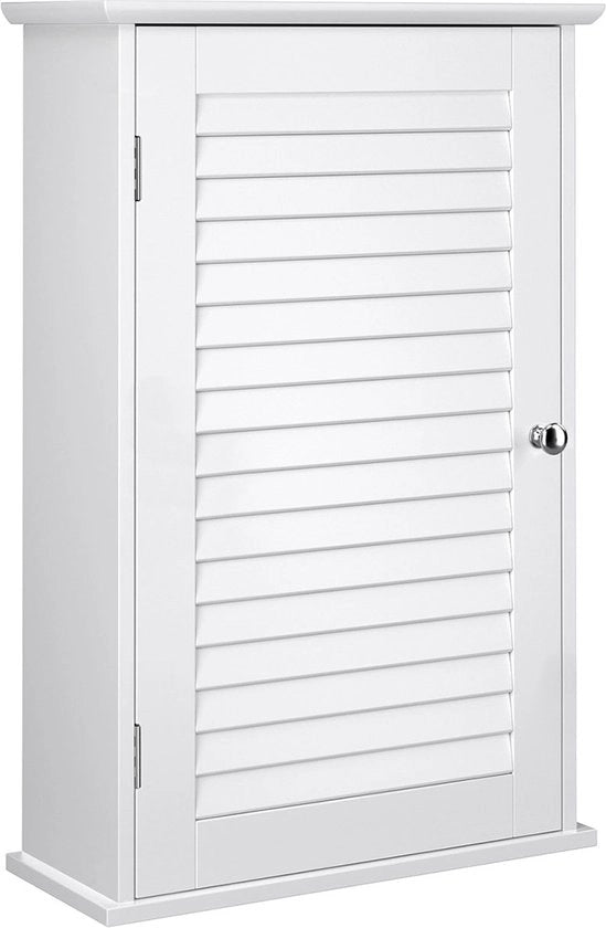 Cassettiera da soffitto - cassettiera per bagno - cassettiera per farmaci con pannelli regolabili in altezza - cassettiera per bagno con porta - in legno - bianca