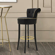 Tupiza, Sgabello Imbottito, 46x48x96h cm Nero