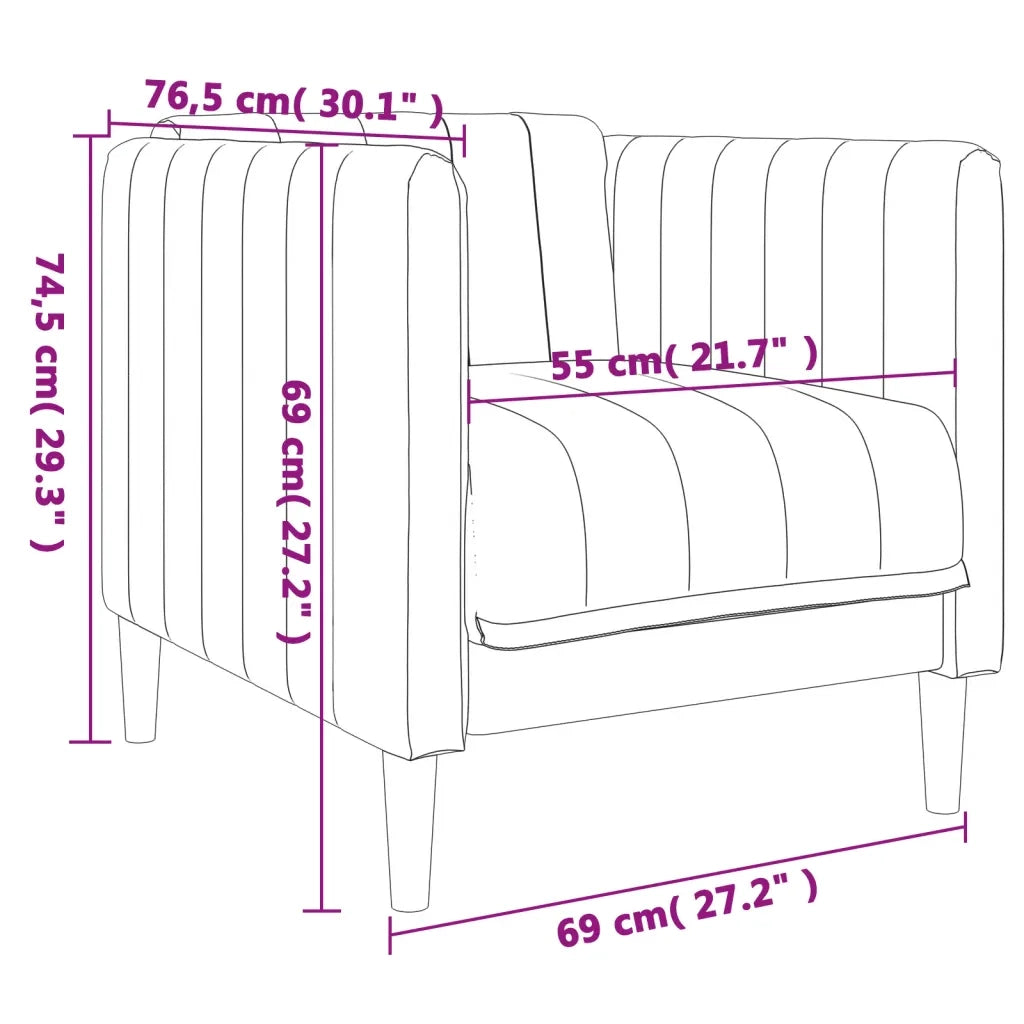 Poltrona Blu in Tessuto 372601