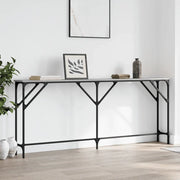 Tavolo Consolle Grigio Sonoma 180x23x75 cm in Legno Multistrato 837770
