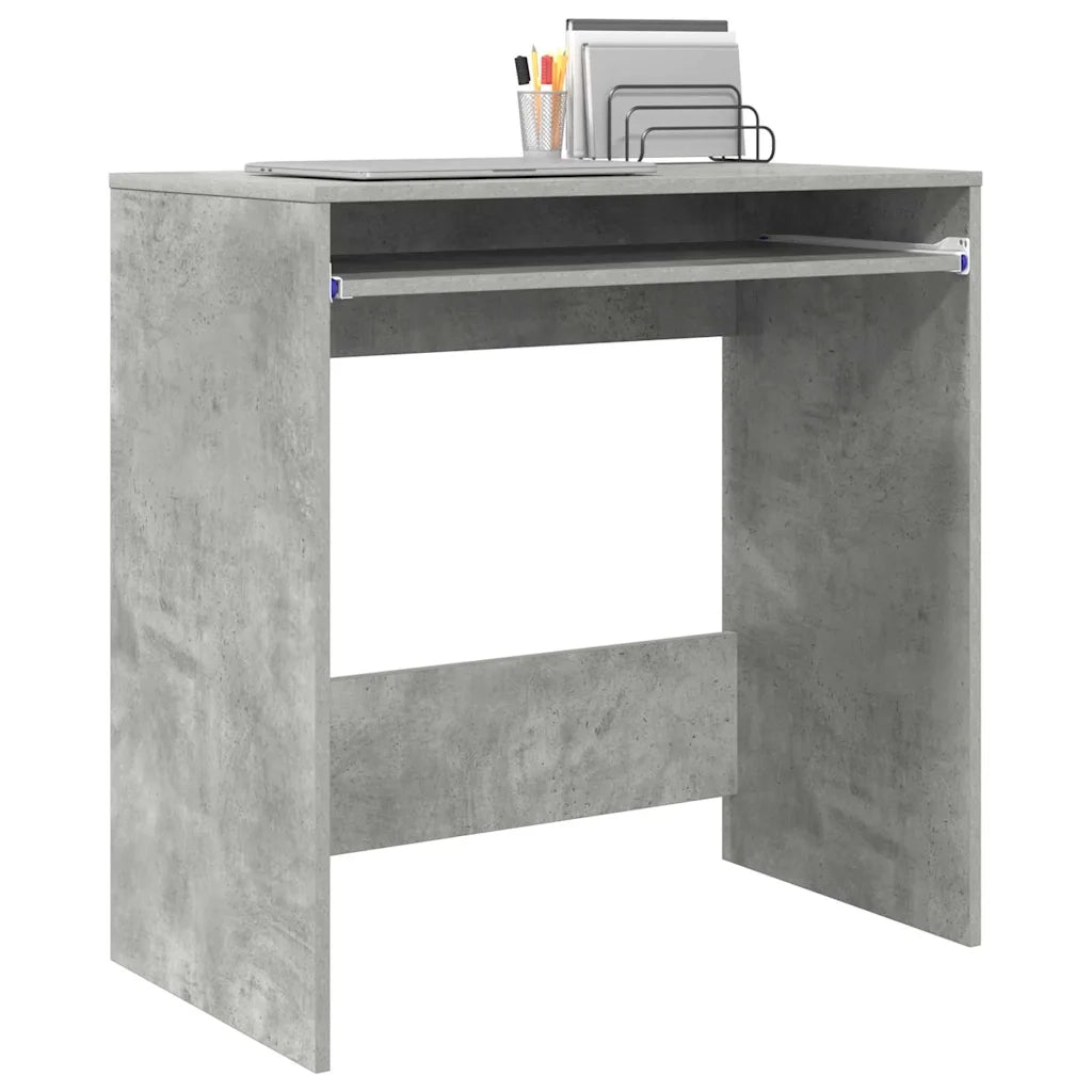 Scrivania | Tavolo da Ufficio Grigio cemento 77.5 x 43 x 79 cm Legno multistrato