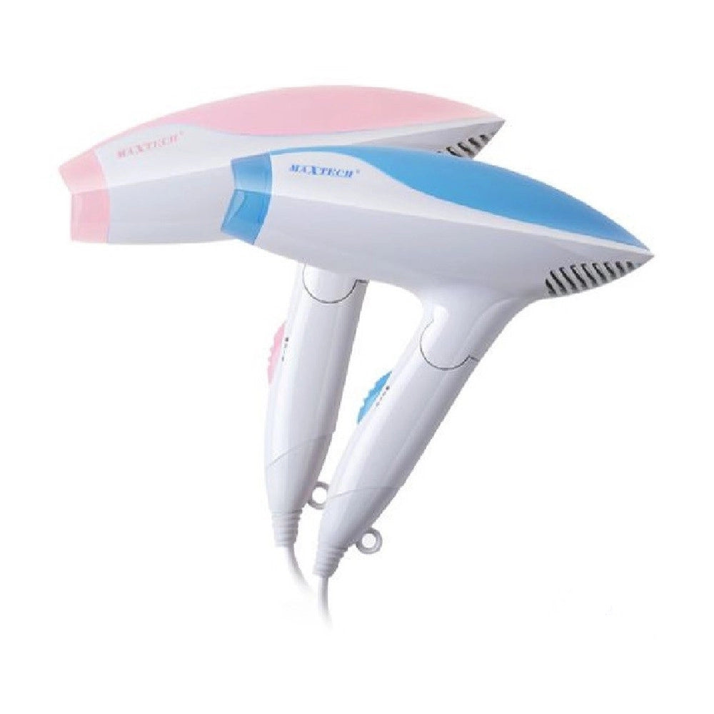 Trade Shop - Asciugacapelli Professionale Maxtech Da Viaggio Pieghevole 1200w Capelli Asc-ca01 -