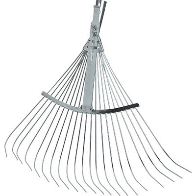 SCOPA GIARDINO A VENTAGLIO 863 AGEF  ACCIAIO ZINC CM 50/63X53 O.CONICO D.TONDI MM 26