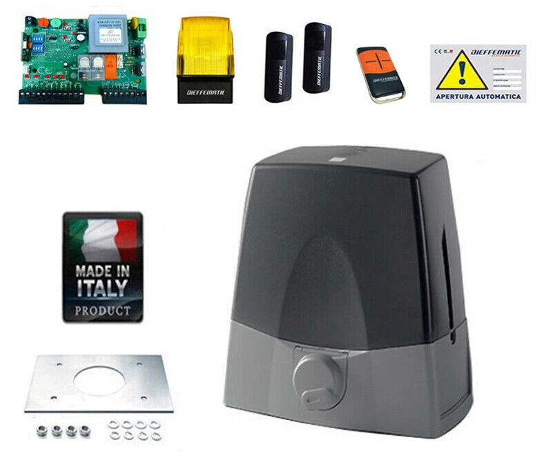KIT KV10 AUTOMAZIONE AUTOMATISMO CANCELLO CANCELLI APRI ANTA SCORREVOLE 1000 KG