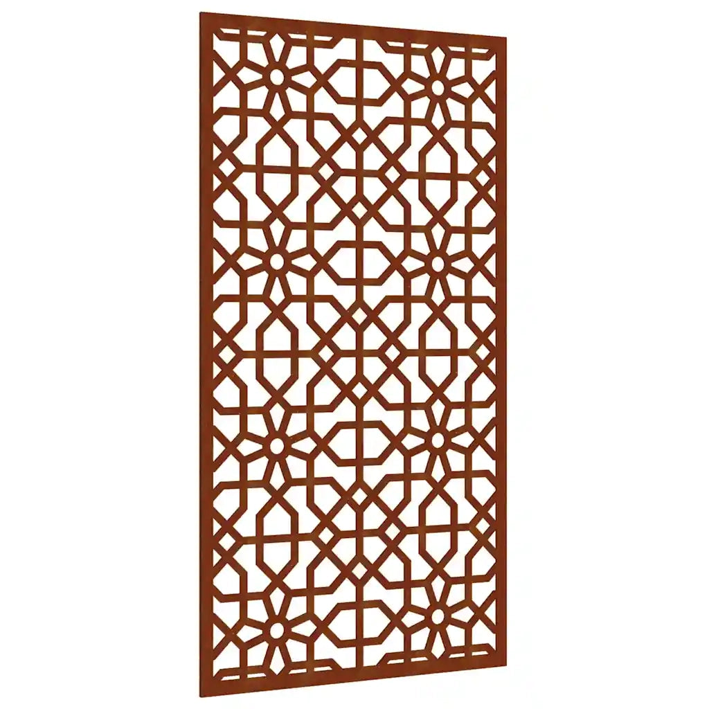 Decorazione Muro da Giardino 105x55 cm Moresco Acciaio Corten CFW1734860