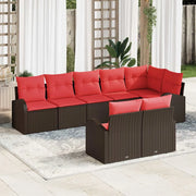 Set Divano da Giardino Marrone polyrattan 3346094
