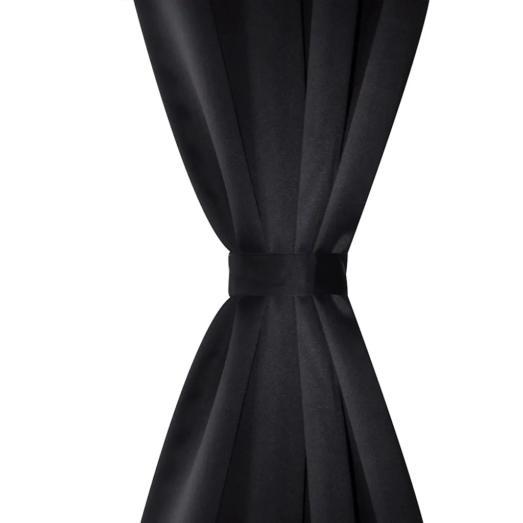 Tenda Termica Oscurante Foderata Nera Blackout 135 x 245 cm 2 pz 130369