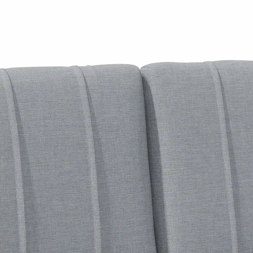 Testiera imbottita Grigio chiaro 150 cm Pino massello 879224