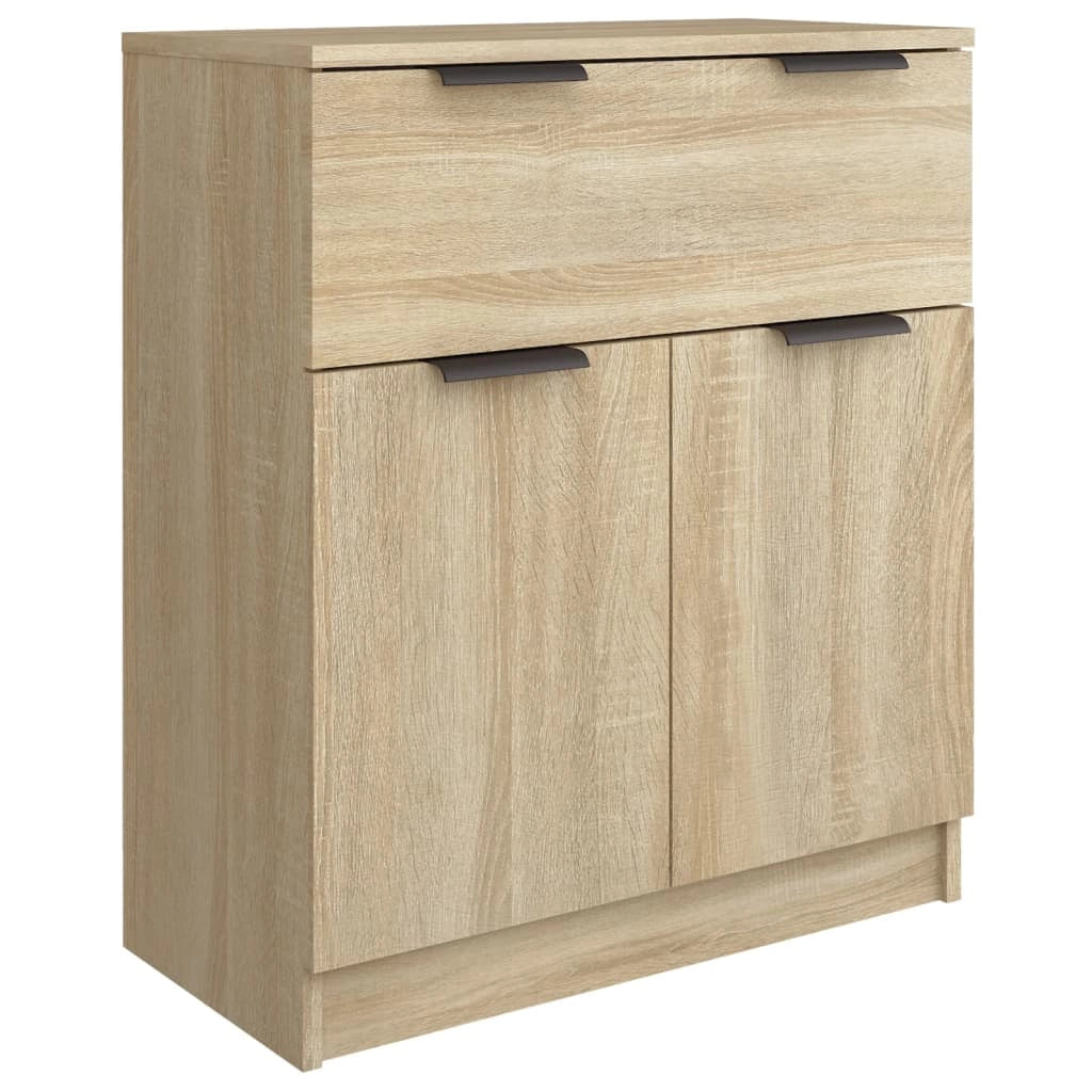 Buffet credenza cassettiera armadio mobile contenitore organizer per cucina soggiorno salotti 3 pezzi legno ingegnerizzato Sonoma marrone 02_0037101