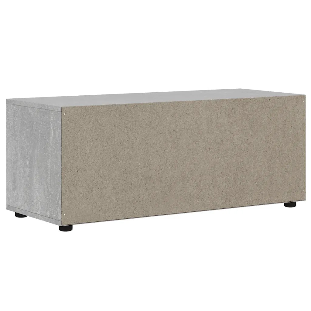 Mobile TV-Credenza per TV-Console TV VISNES Grigio Cemento 100x40x38 cm Legno Multistrato