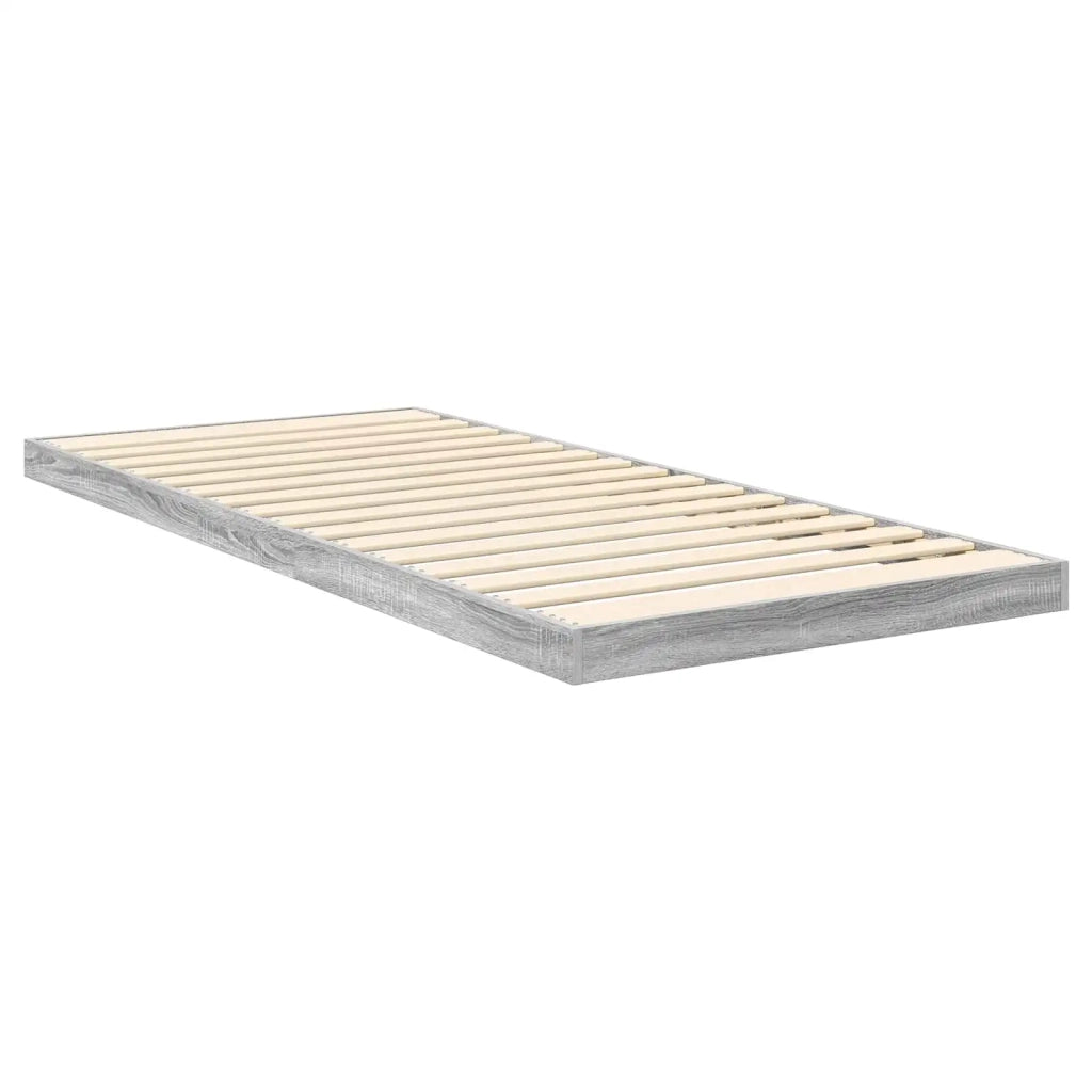 Struttura letto a terra-Giroletto Grigio Sonoma 100 x 200 cm