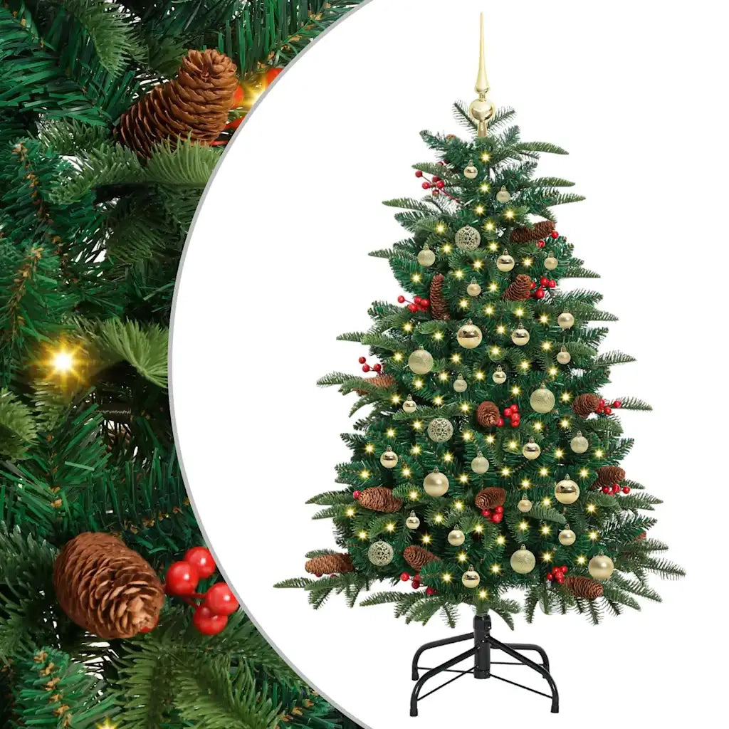 Albero di Natale artificiale con 150 LED Verde 150 cm 3395545