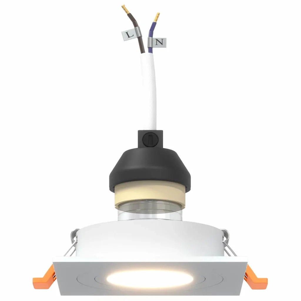 Spotlight 24 pz Bianco 9 x 9 x 2 cm Alluminio CFW2928247